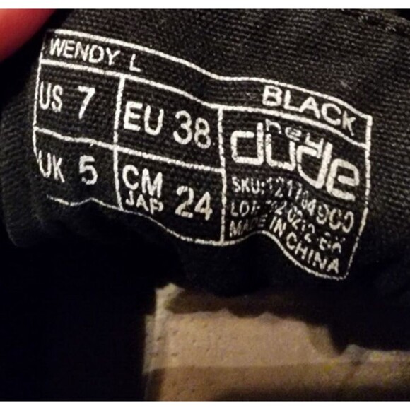 HEY DUDE Wendy EU 38 Unisex Black Comfort WASHABLE Shoes - Picture 7 of 7
